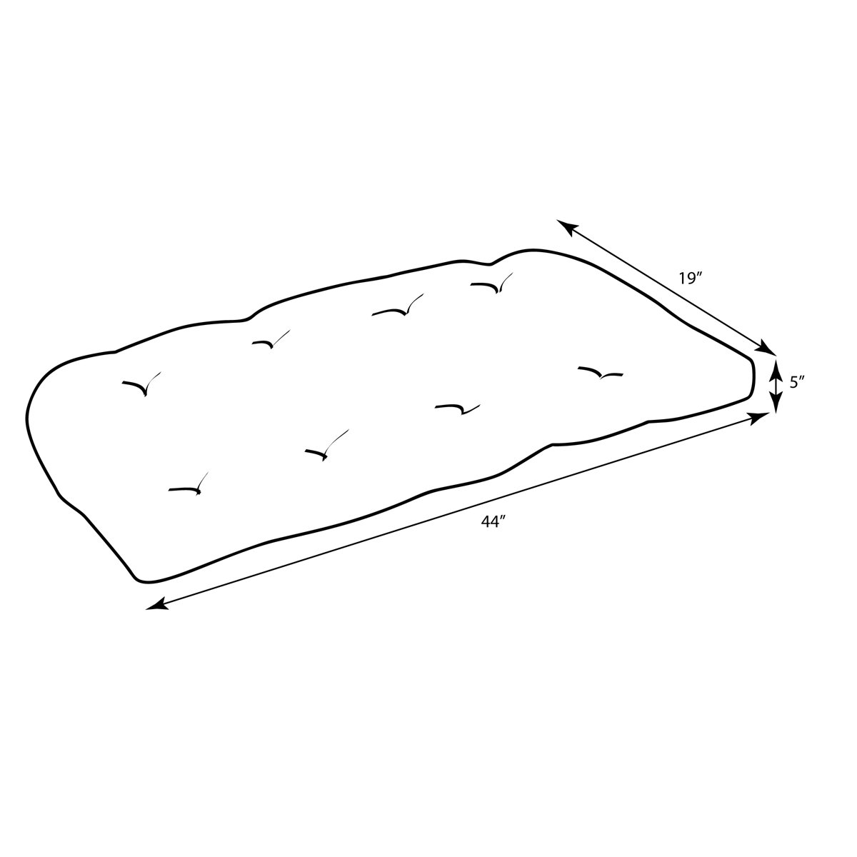 Highland Dunes Earnhardt Highland Dunes Piece Outdoor Seat Cushion 44